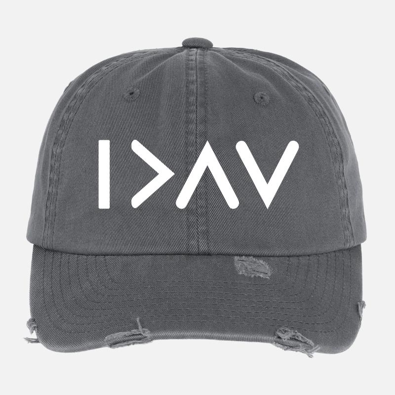 Je suis plus que mes hauts et des bas blancs Casquette vintage effet usé Flexfit