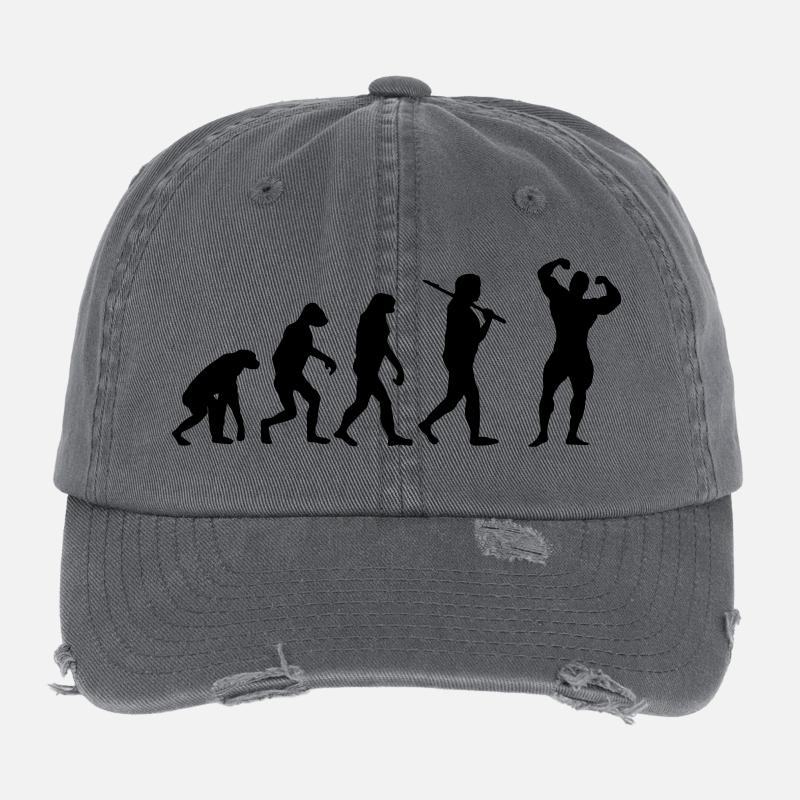Fitness Evolution Flexfit Vintage Destroyed Cap