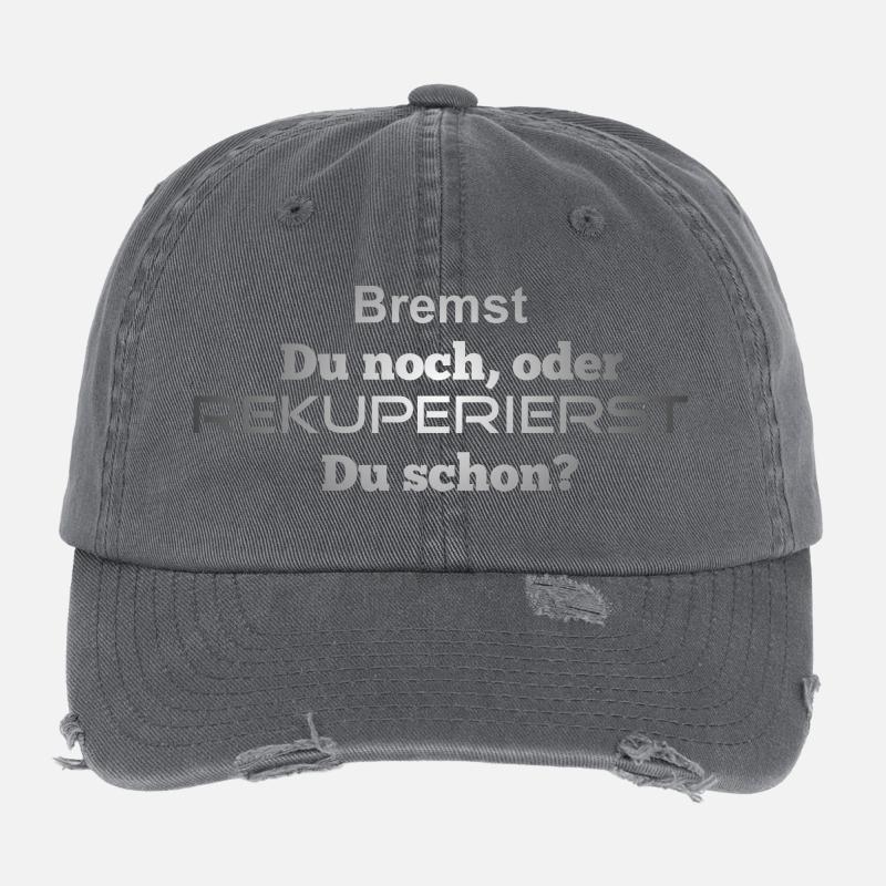 Êtes-vous toujours en train de freiner ou de récupérer? Casquette vintage effet usé Flexfit