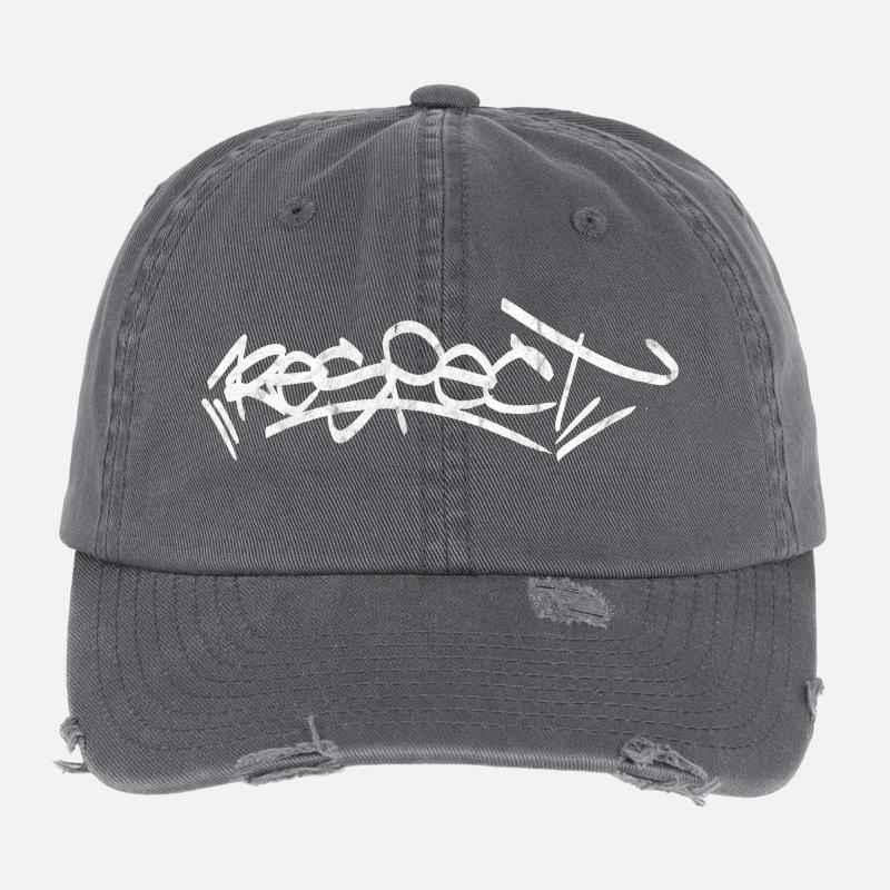 respect graffiti day Flexfit Vintage Destroyed Cap