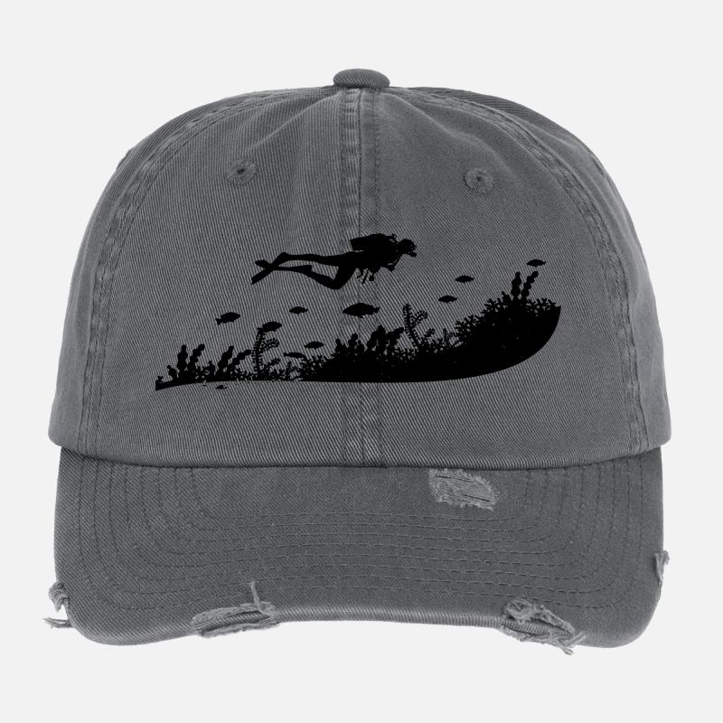 Tauchen Flexfit Vintage Destroyed Cap