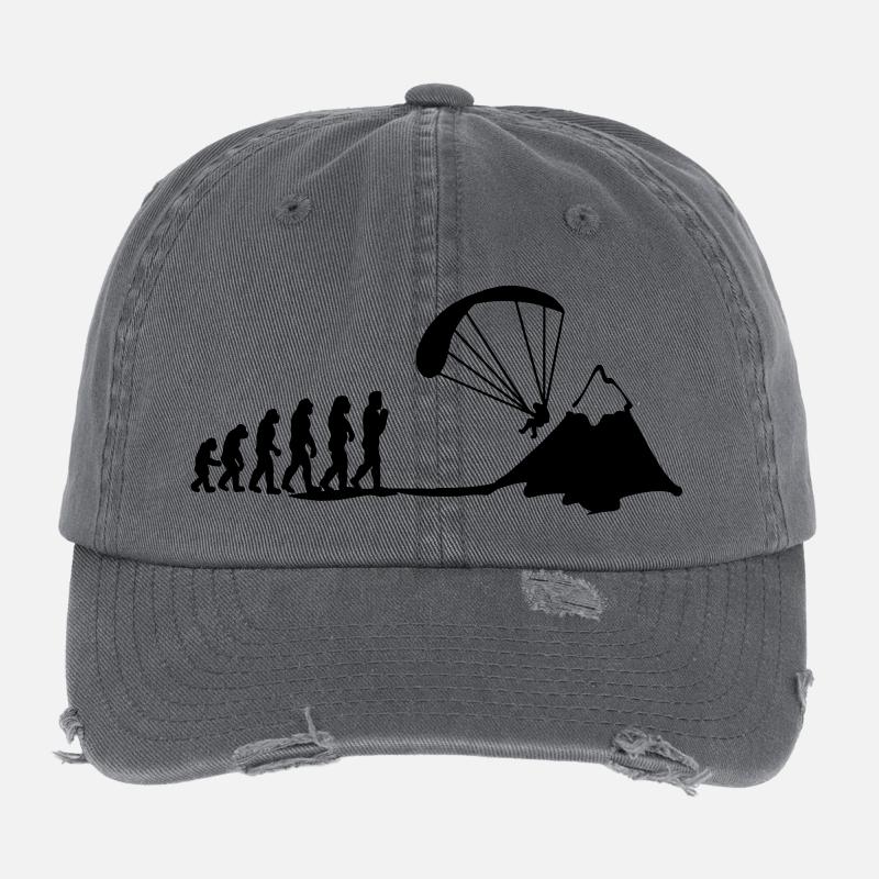 paragliding evolution Flexfit Vintage Destroyed Cap