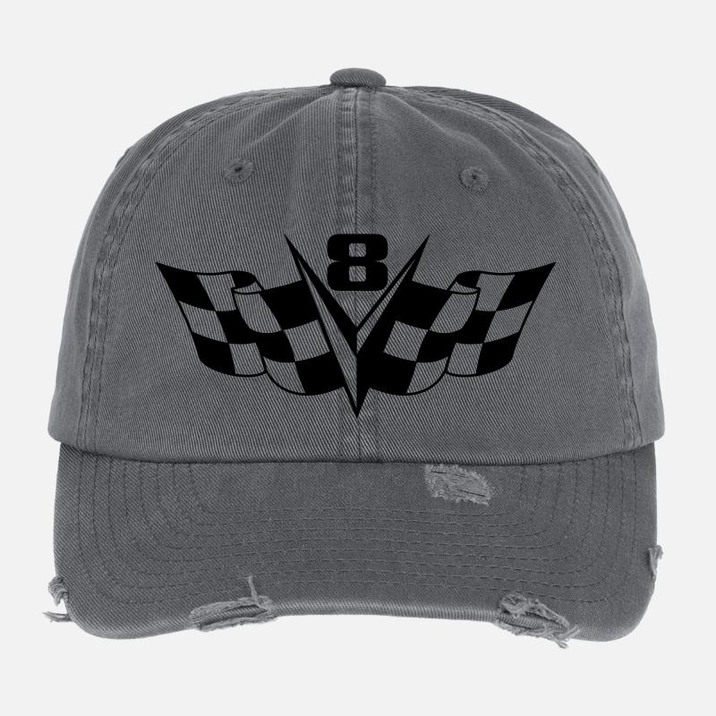 V8 Power Flexfit Vintage Destroyed Cap