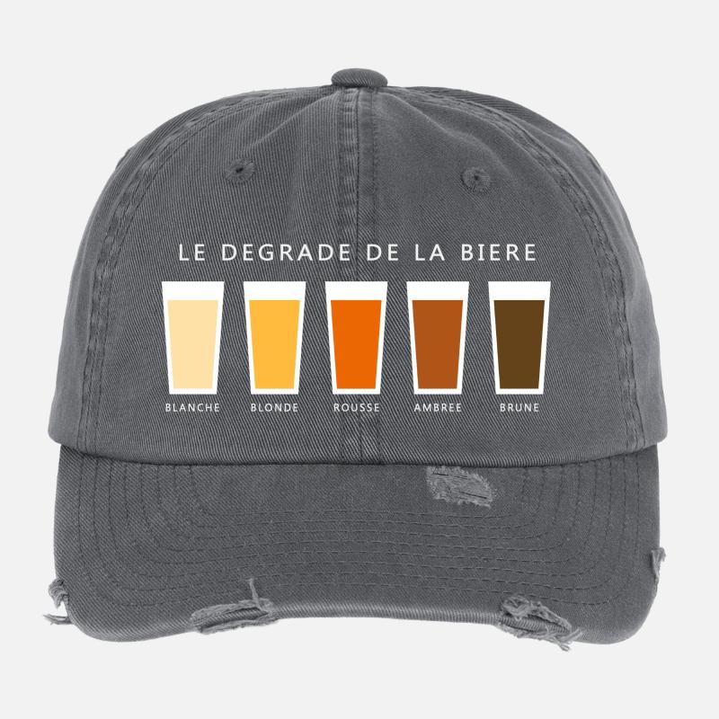 Biere degrade beer gradient (dd) Casquette vintage effet usé Flexfit