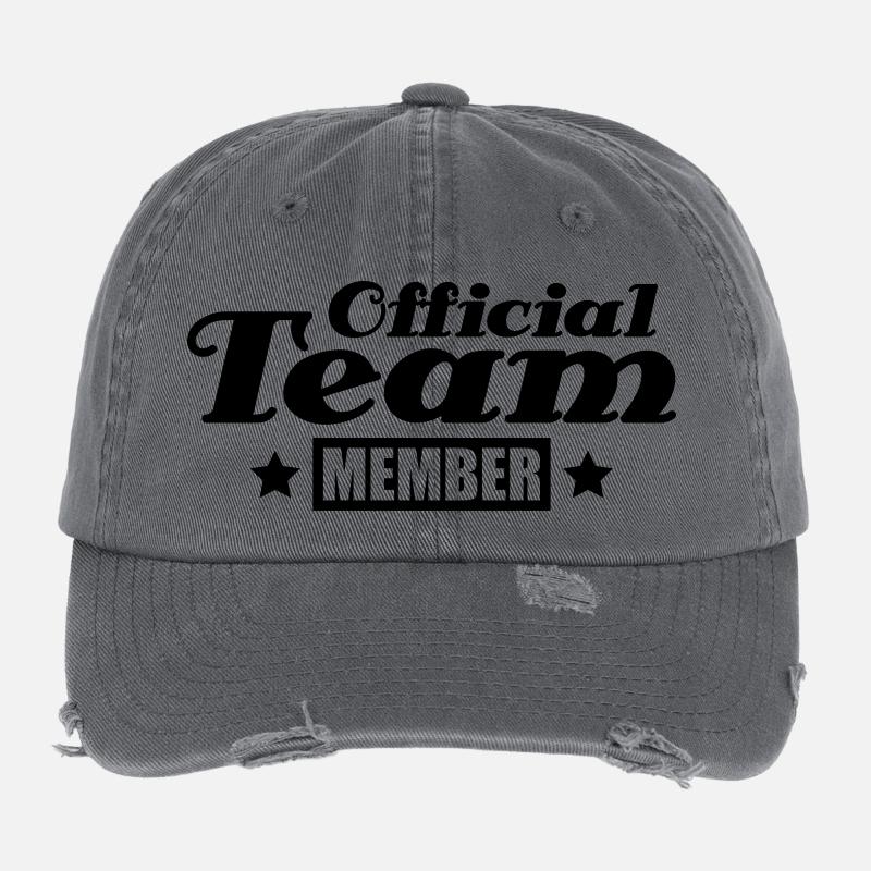 official_team_member_do1 - Flexfit Vintage Destroyed Cap - dark grey