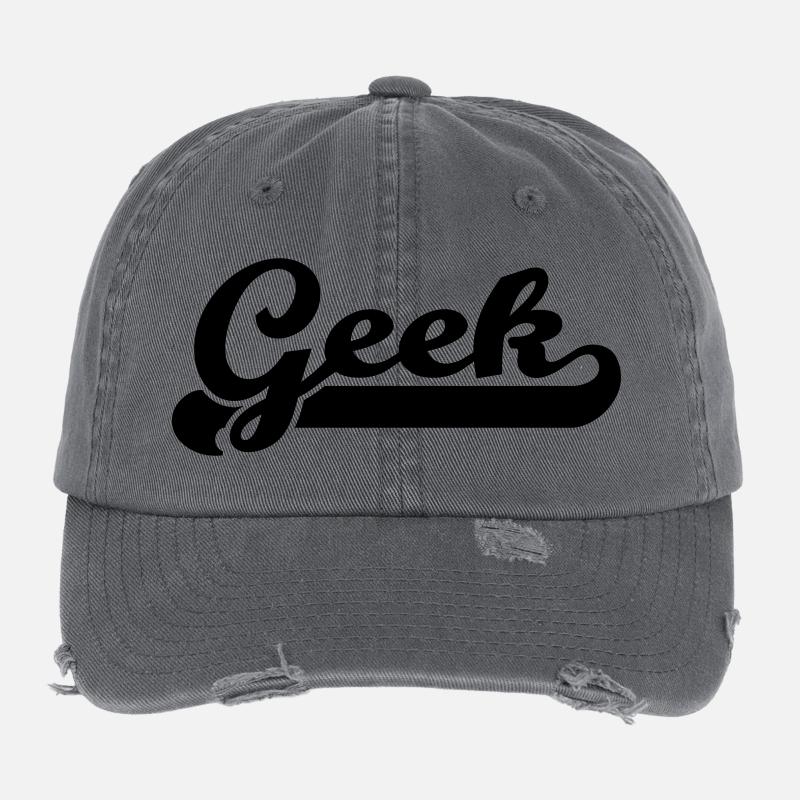 geek Flexfit Vintage Destroyed Cap