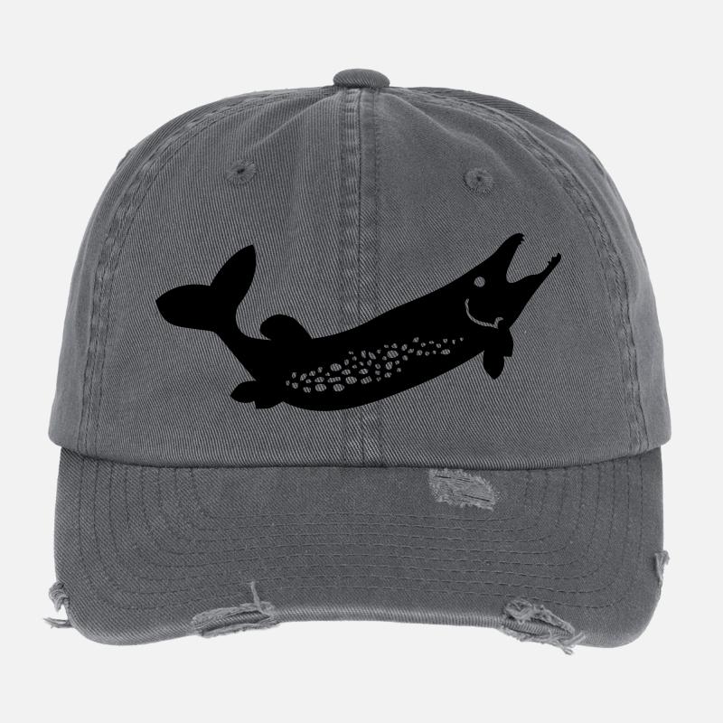 fish Flexfit Vintage Destroyed Cap