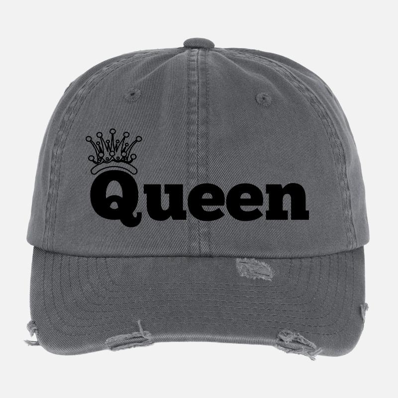 Reine avec couronne Casquette vintage effet usé Flexfit