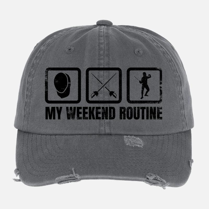 Ma routine du week-end Casquette vintage effet usé Flexfit