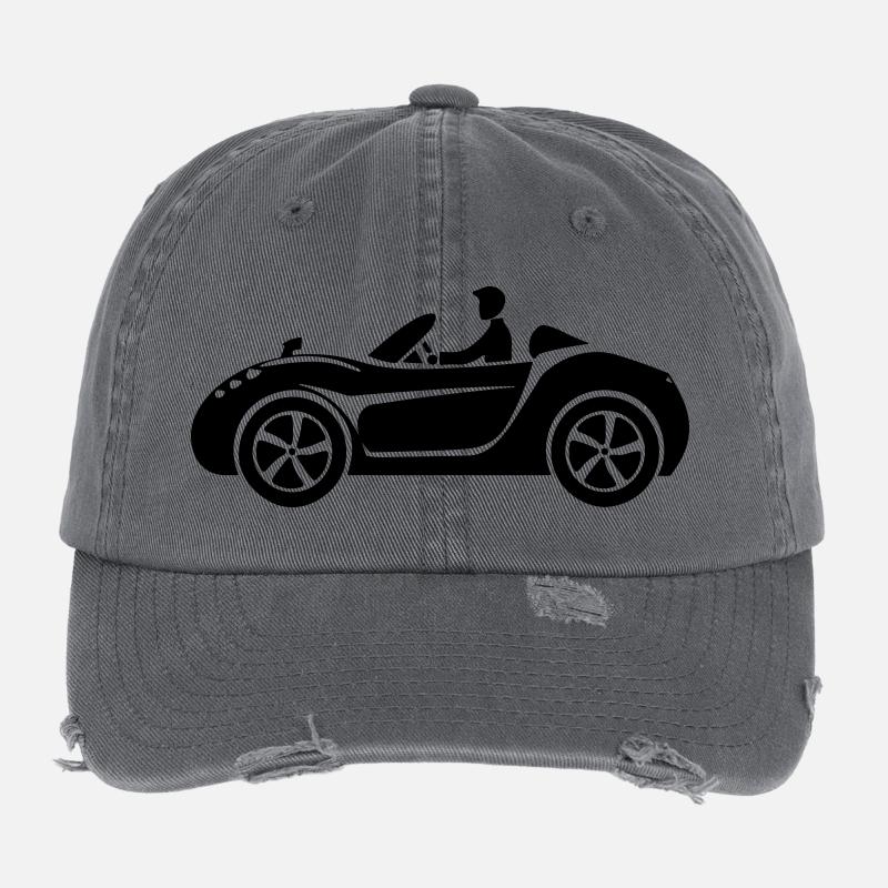 Voiture décapotable Casquette vintage effet usé Flexfit