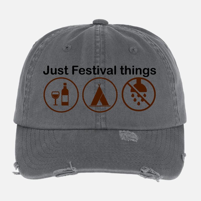 La saison des festivals Casquette vintage effet usé Flexfit