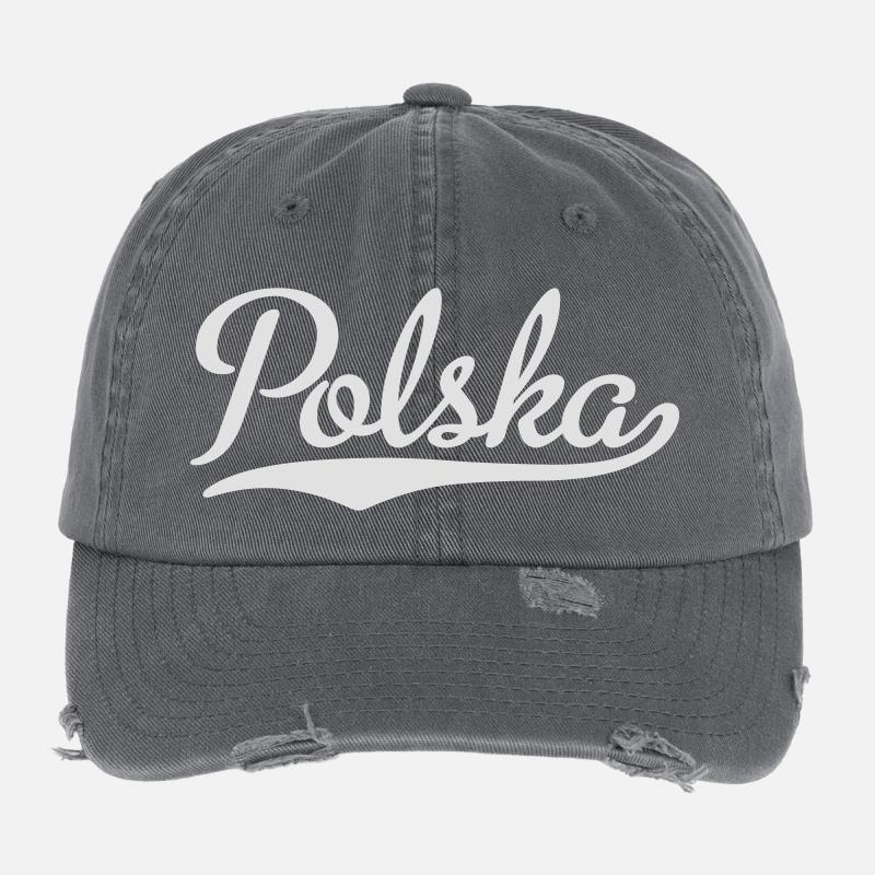 Polska Flexfit Vintage Destroyed Cap
