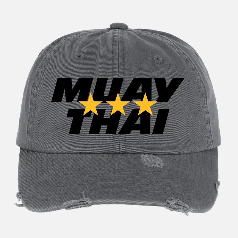 Muay Thai Flexfit Vintage Destroyed Cap