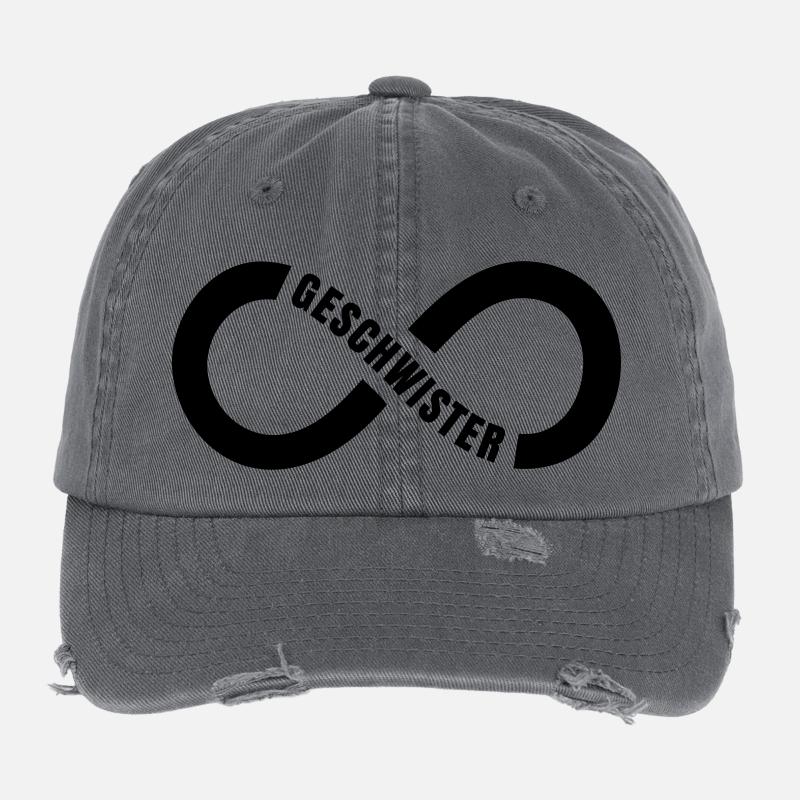 Geschwister Unendlichkeit Flexfit Vintage Destroyed Cap