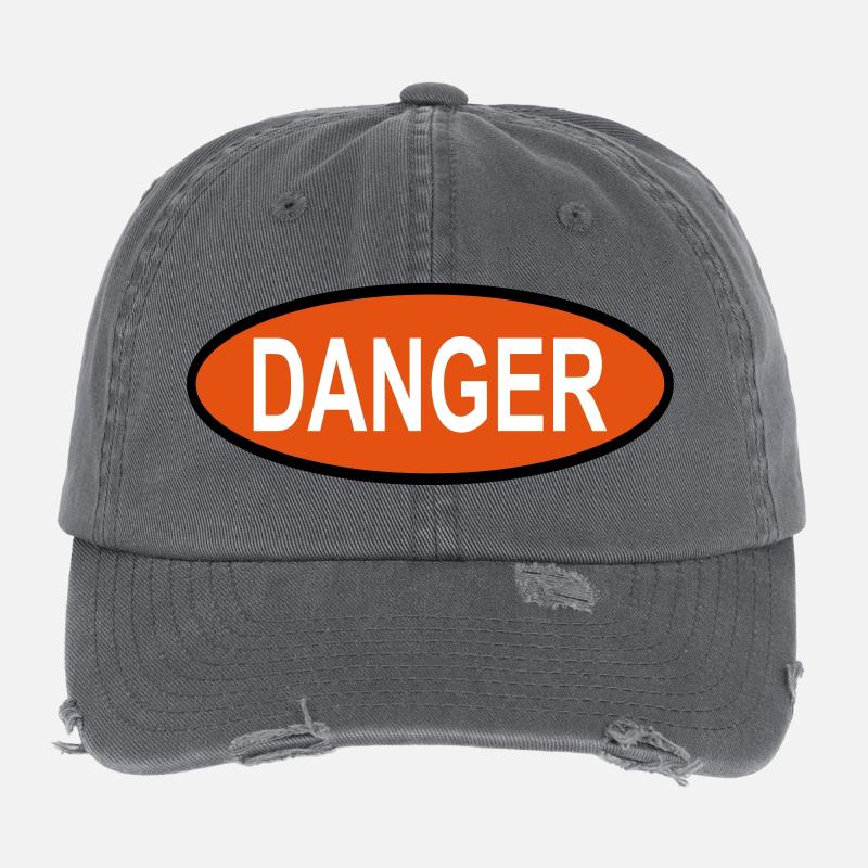 danger Casquette vintage effet usé Flexfit
