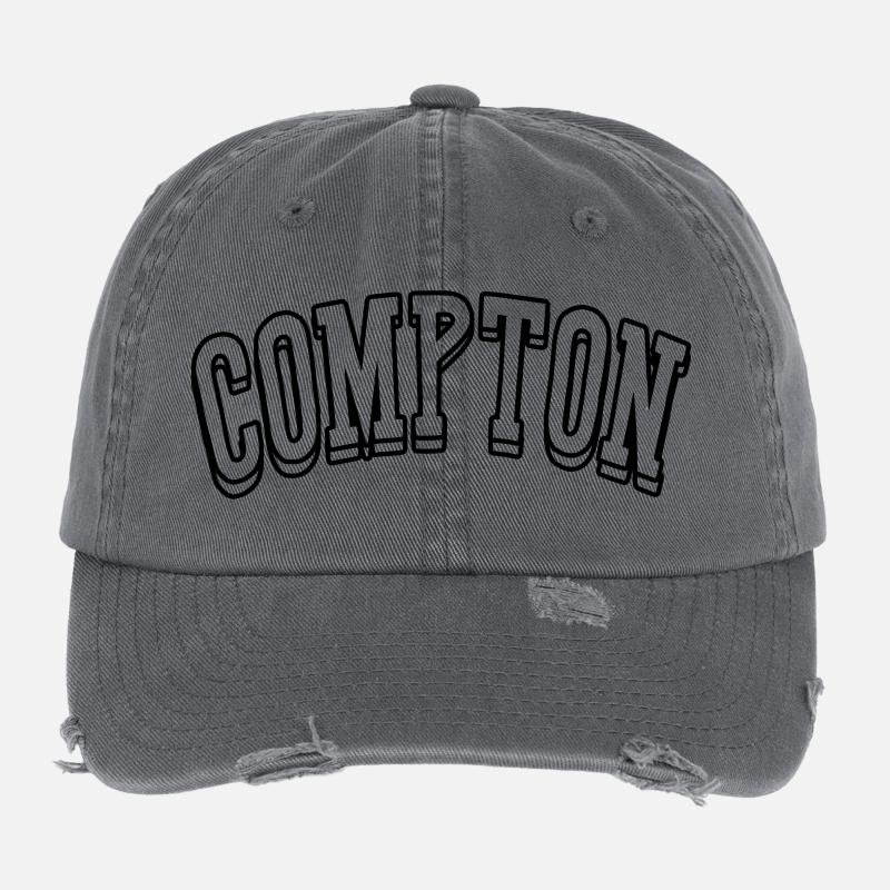 compton shirt Flexfit Vintage Destroyed Cap