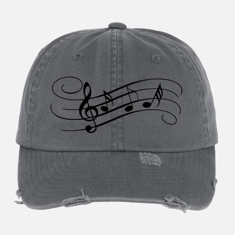 Envolée de notes Casquette vintage effet usé Flexfit