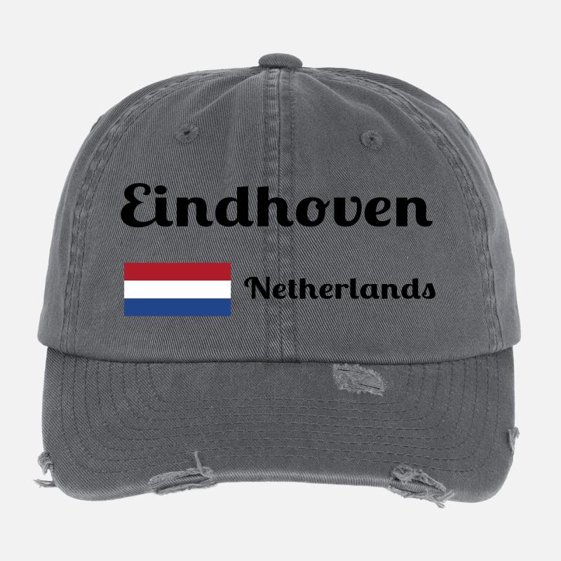 Eindhoven, Pays-Bas - Imprimés élégants Casquette vintage effet usé Flexfit