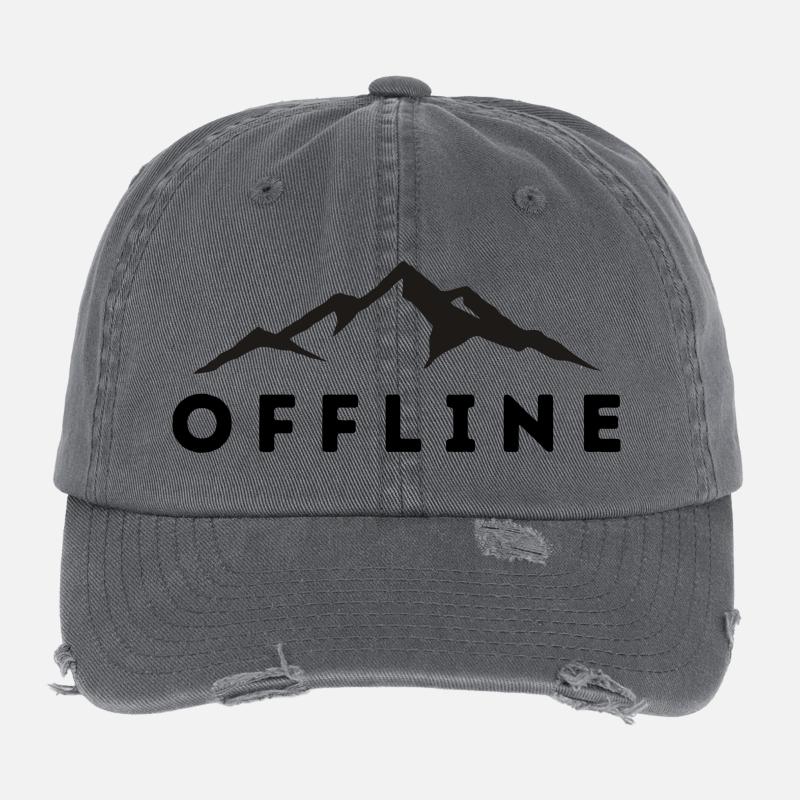OFFLINE BERGE Flexfit Vintage Destroyed Cap