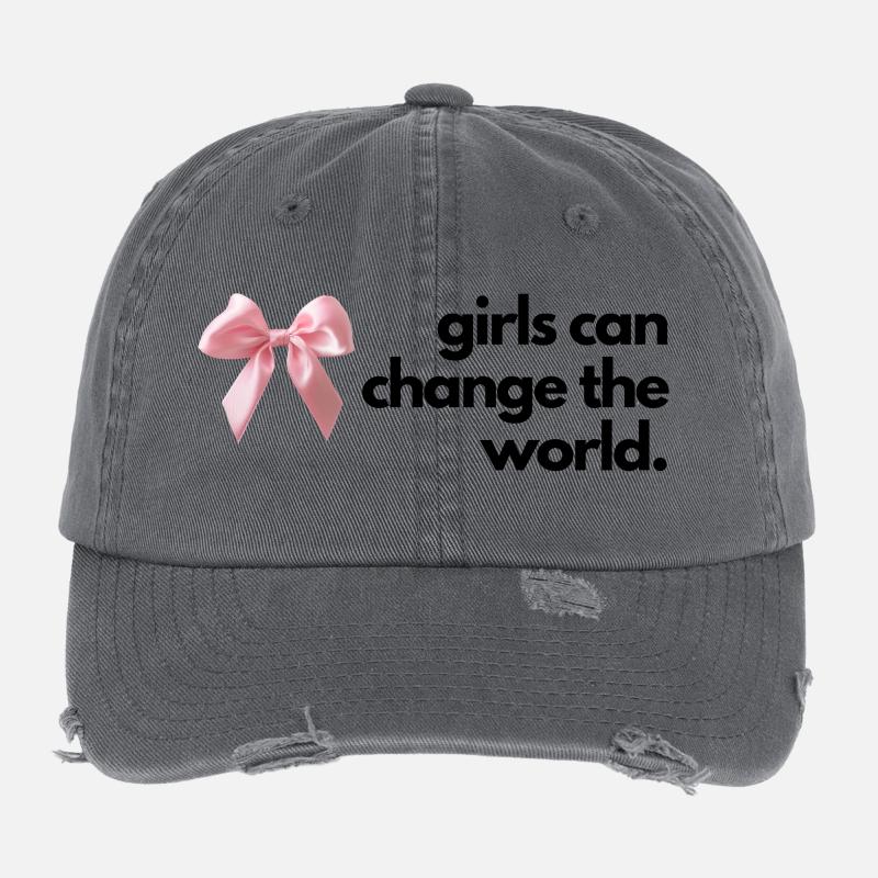 Mädchenwelt Wasserflasche Student Kit Flexfit Vintage Destroyed Cap