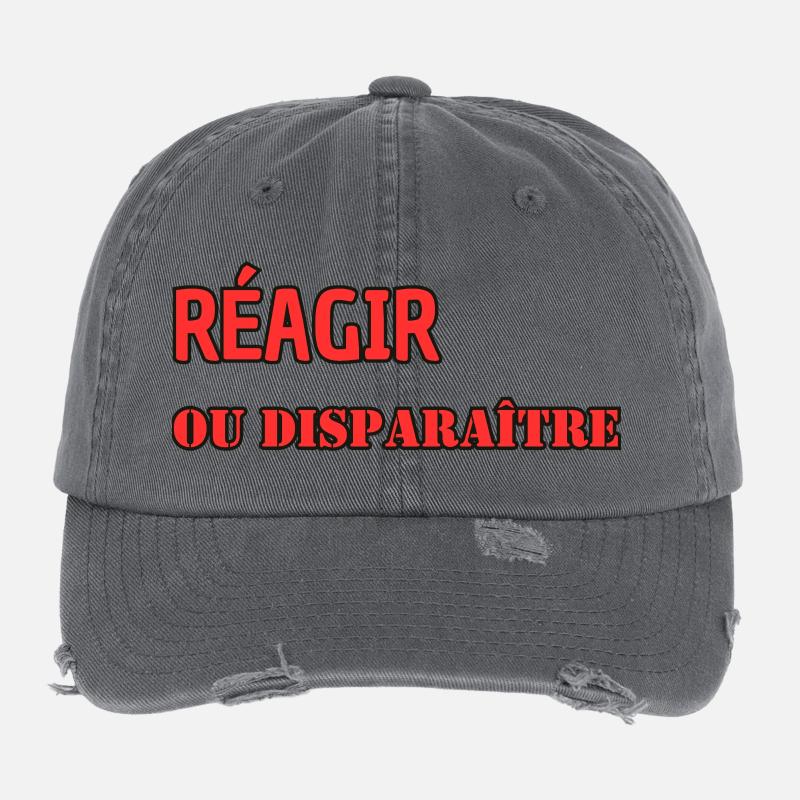 Reagieren oder verschwinden Flexfit Vintage Destroyed Cap