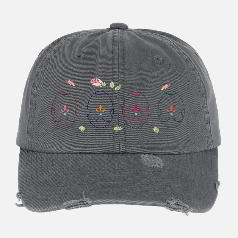bunte Ostereier Flexfit Vintage Destroyed Cap