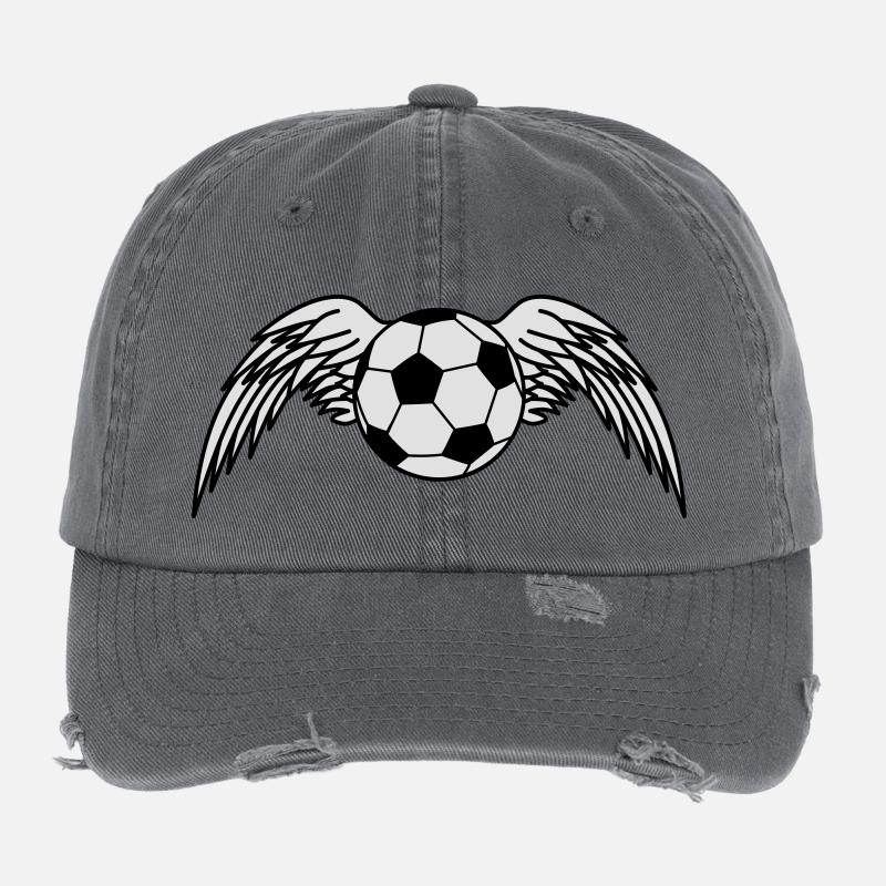fussball_engel_2c Casquette vintage effet usé Flexfit