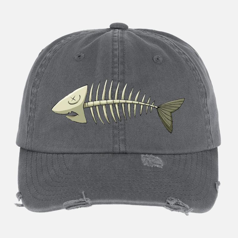 arête de poisson Casquette vintage effet usé Flexfit