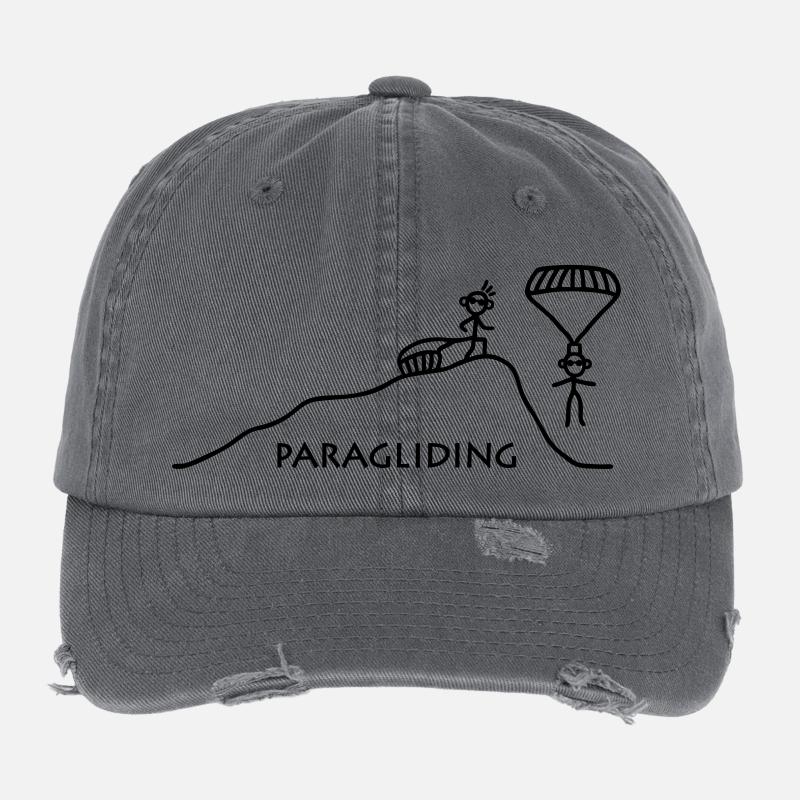 Paragliding vom Berg Flexfit Vintage Destroyed Cap