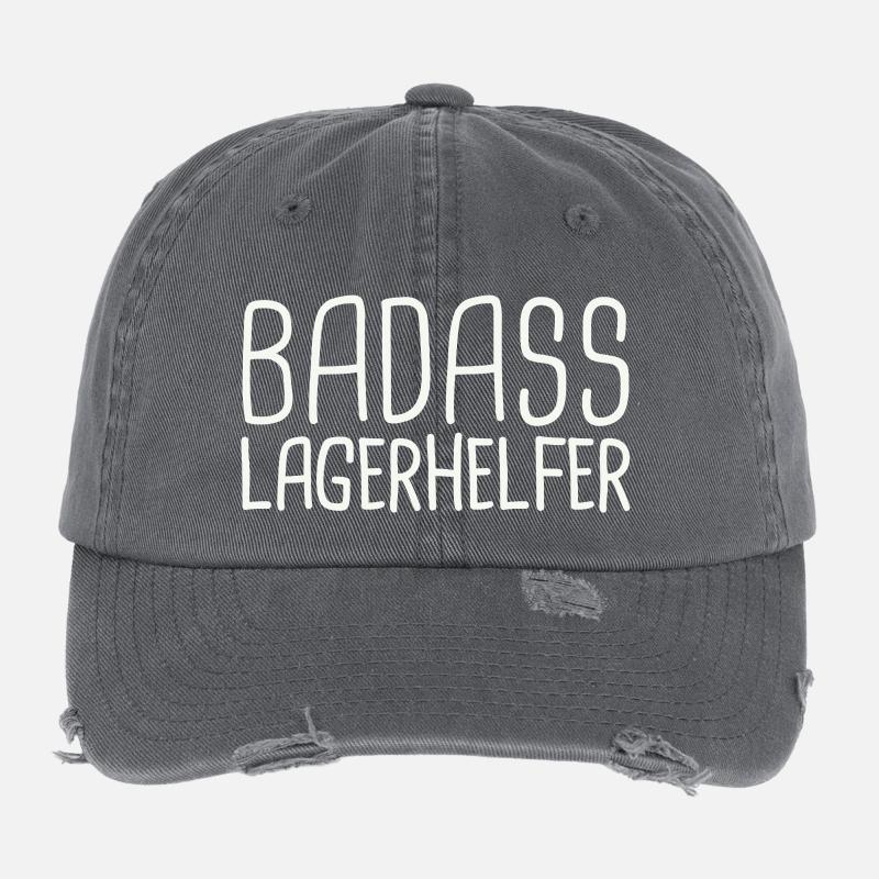Camp Helper Badass Casquette vintage effet usé Flexfit