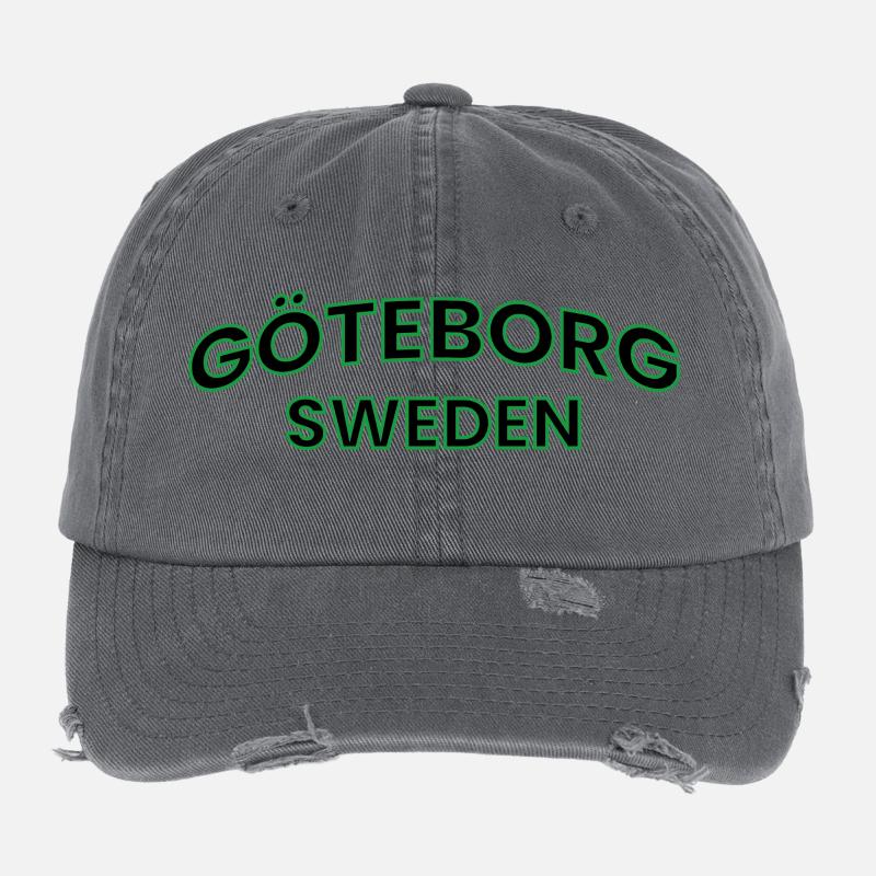 Göteborg en contour vert Casquette vintage effet usé Flexfit