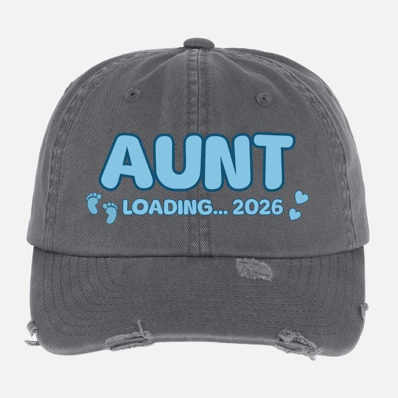 Aunt Loading 2026 Flexfit Vintage Destroyed Cap