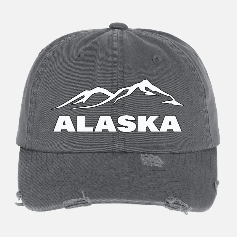 ALASKA Flexfit Vintage Destroyed Cap