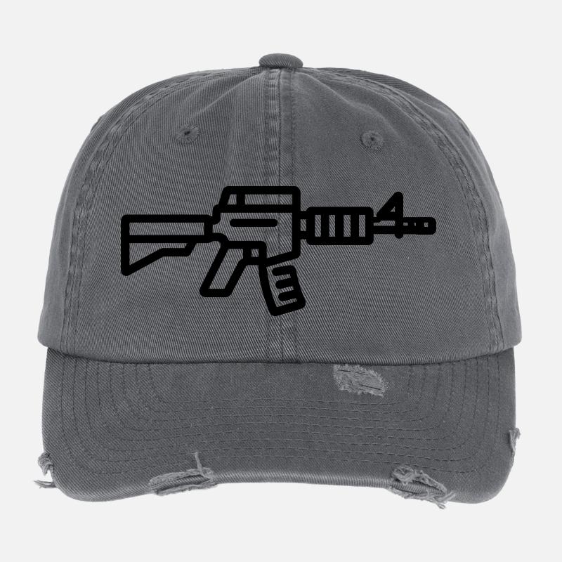 fusil Casquette vintage effet usé Flexfit