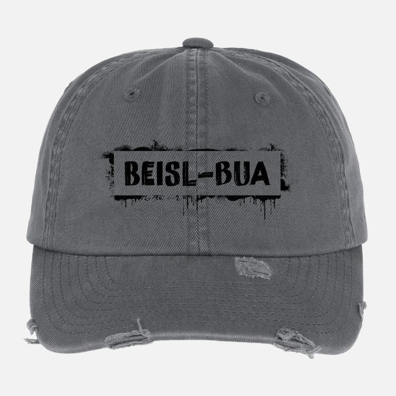 Beisl-Bua – Viennese dialect cult saying Flexfit Vintage Destroyed Cap