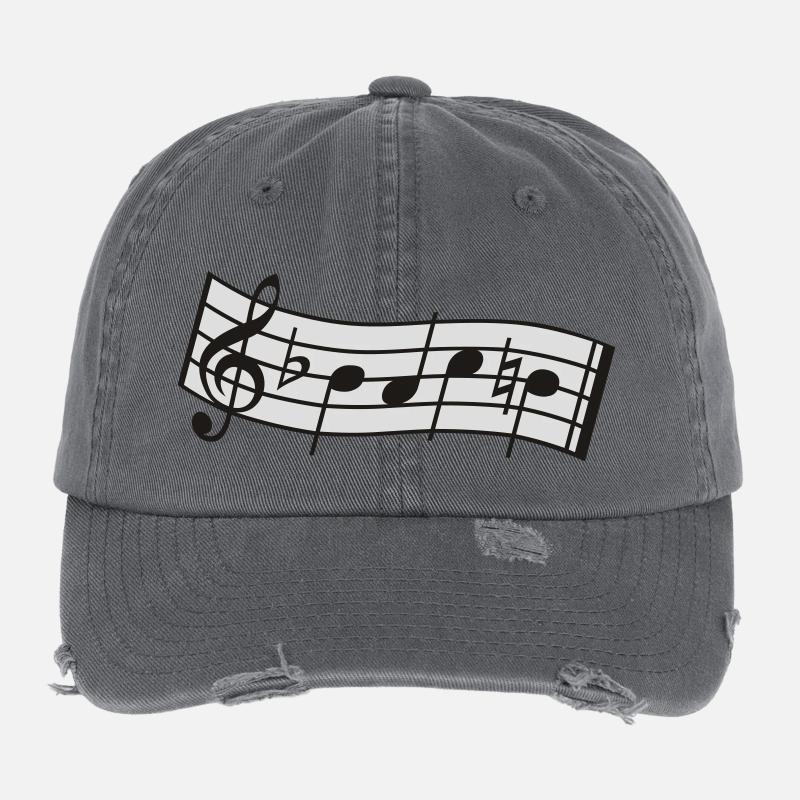 bach Flexfit Vintage Destroyed Cap