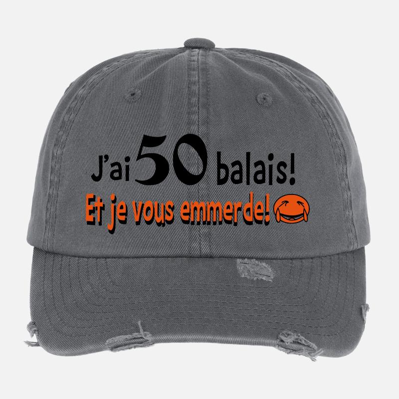 50 balais Casquette vintage effet usé Flexfit