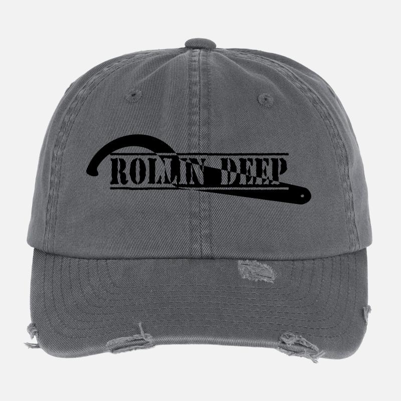 ROLLINDEEP Flexfit Vintage Destroyed Cap