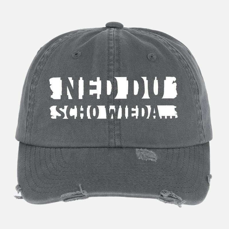 Ned du scho wieder bayerischer Spruch Geschenk Flexfit Vintage Destroyed Cap