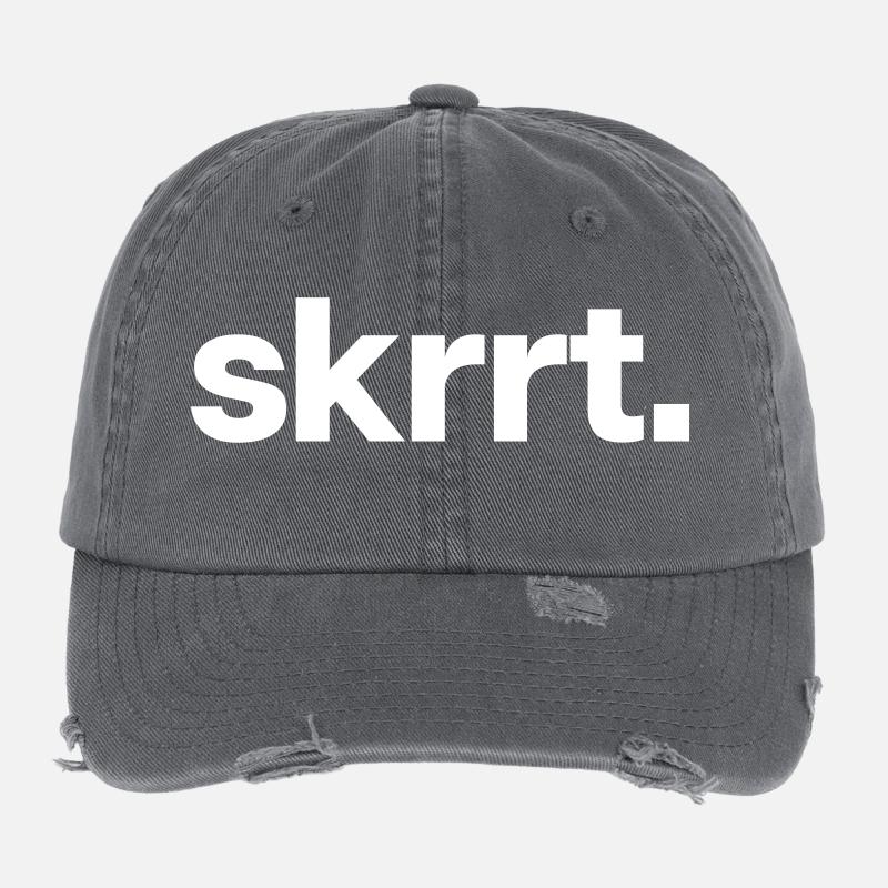 Skrrt. Flexfit Vintage Destroyed Cap