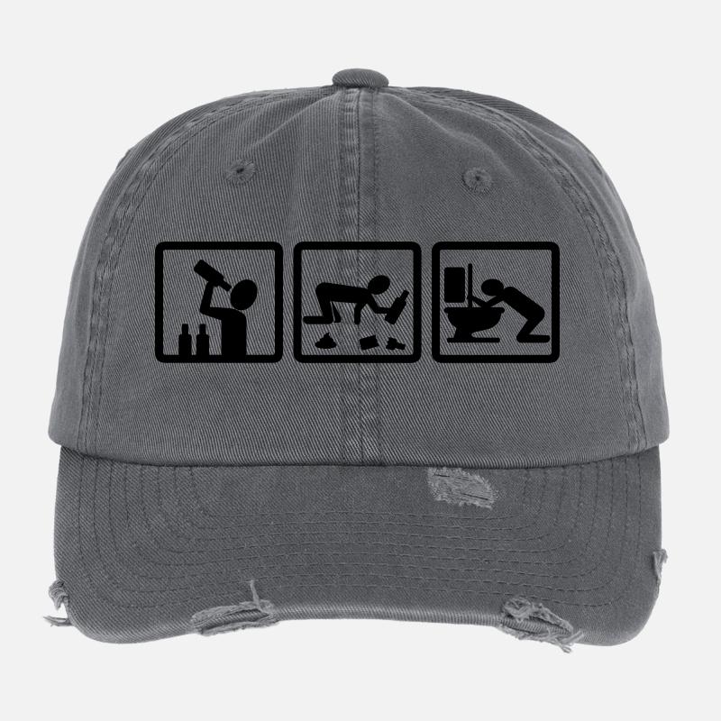 party (two) Casquette vintage effet usé Flexfit