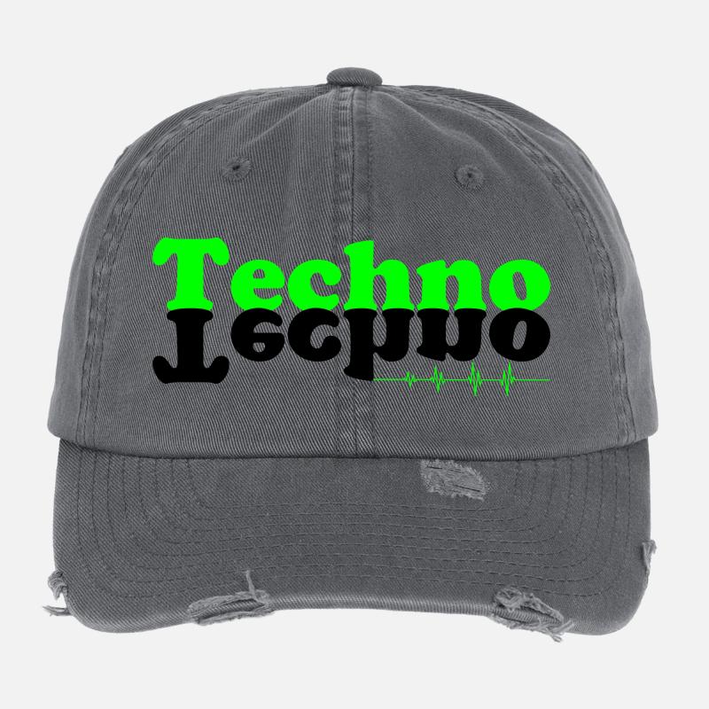 Techno kontiki Casquette vintage effet usé Flexfit