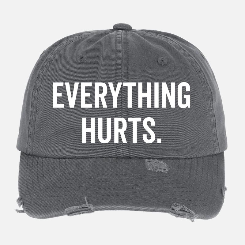 Everything Hurts Flexfit Vintage Destroyed Cap
