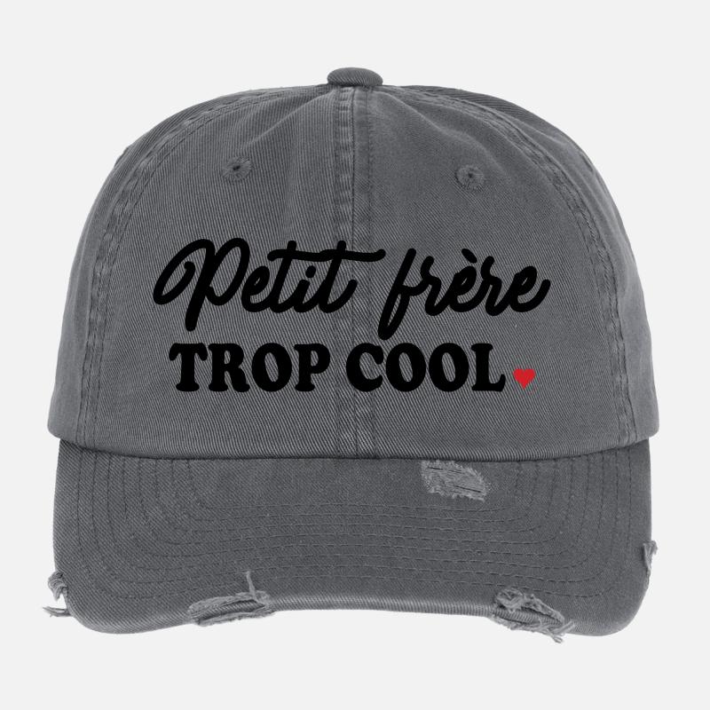 Frères & Soeurs « Trop Cool » Casquette vintage effet usé Flexfit