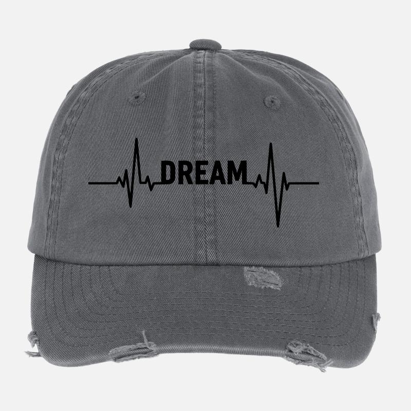 Dream Heartbeat – Inspirational Design Flexfit Vintage Destroyed Cap