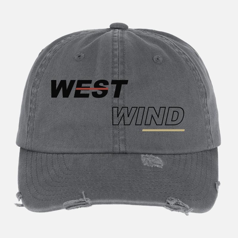 WEST WIND Flexfit Vintage Destroyed Cap