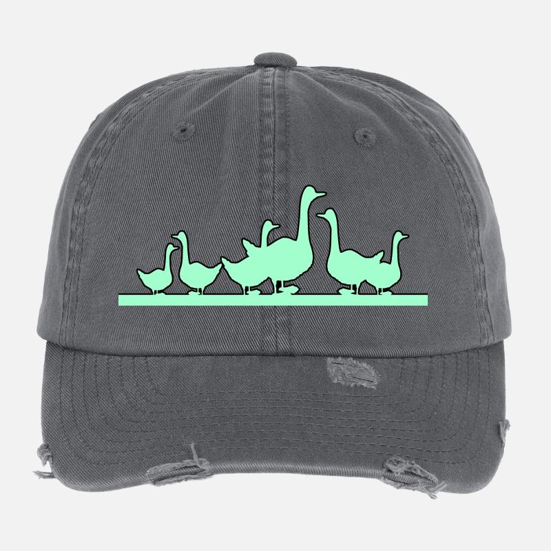 Canards Oies Casquette vintage effet usé Flexfit