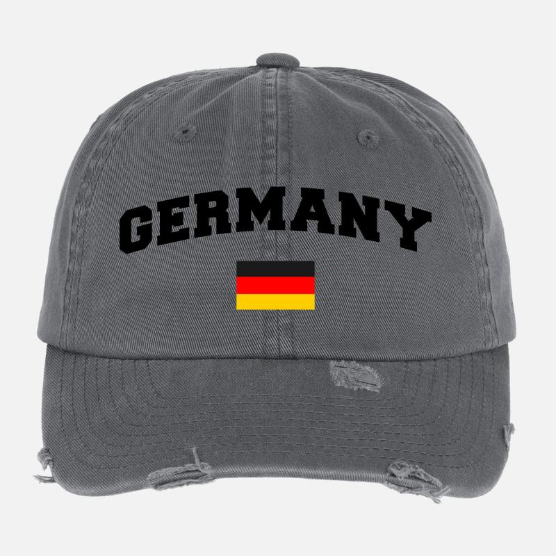 Drapeau allemand Casquette vintage effet usé Flexfit