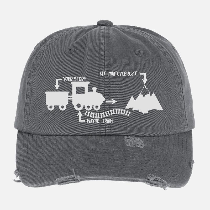 wayne train Flexfit Vintage Destroyed Cap