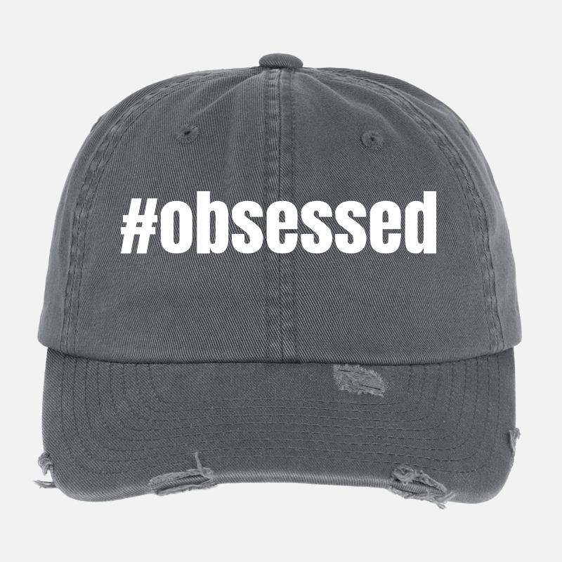 #obsessed | Motivation Geschenkidee Flexfit Vintage Destroyed Cap